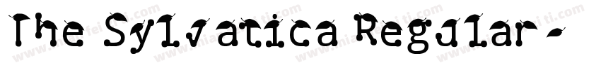The Sylvatica Regular字体转换